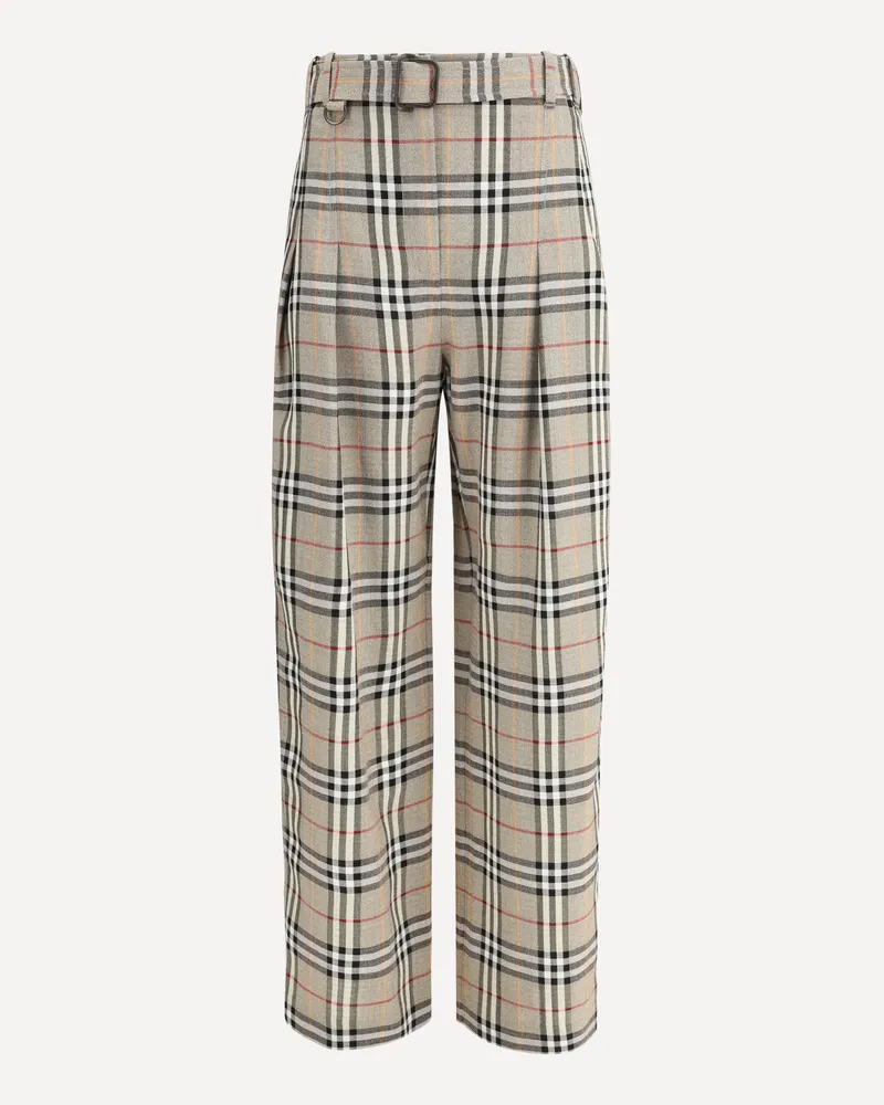 Burberry Check Archive Pants Female Beige