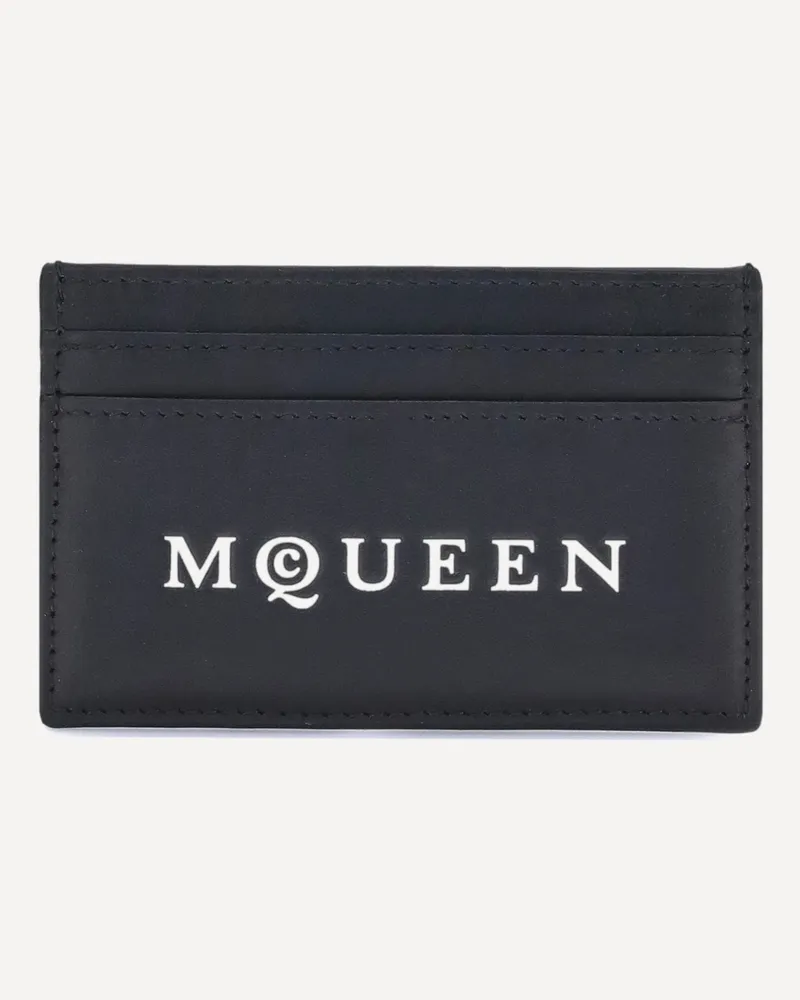 Alexander McQueen Logoed Card Holder Male Black