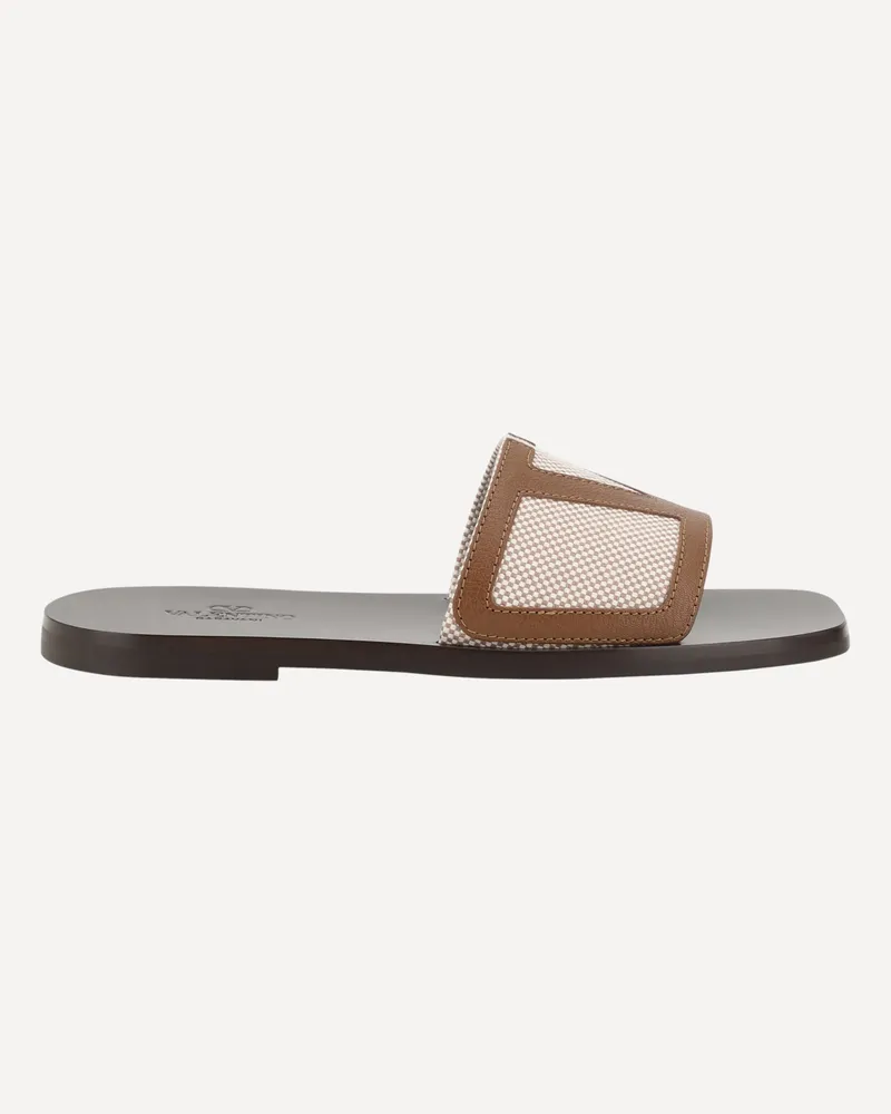 Valentino Garavani VLogo Slide Male Brown