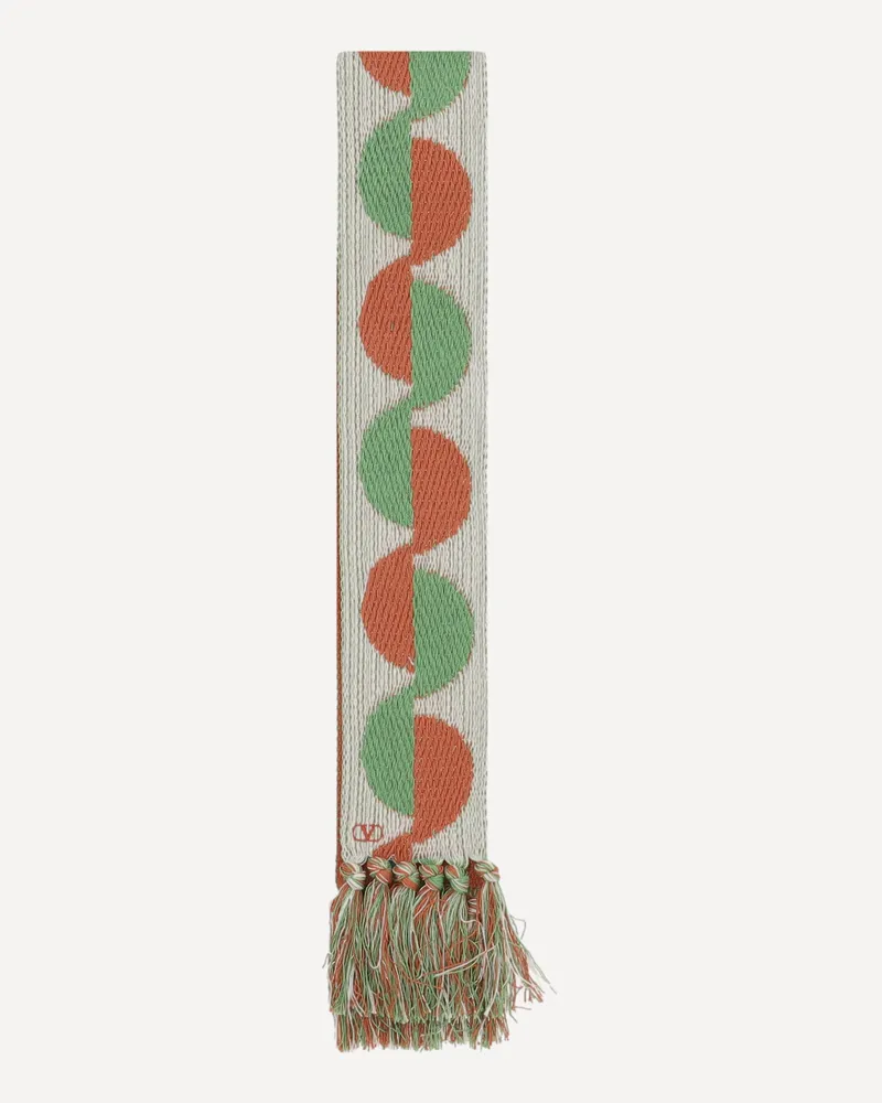 Valentino Garavani Geometric jacquard pattern Scarf Female Multicolour