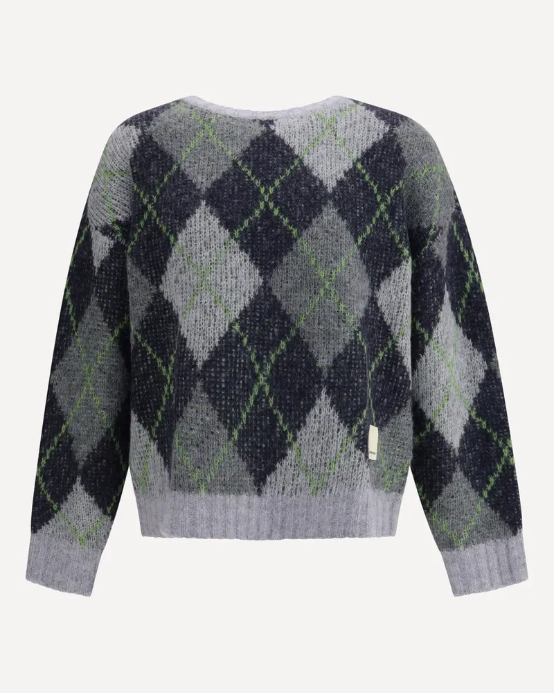 Emporio Armani Rhombus Sweater Male Grey