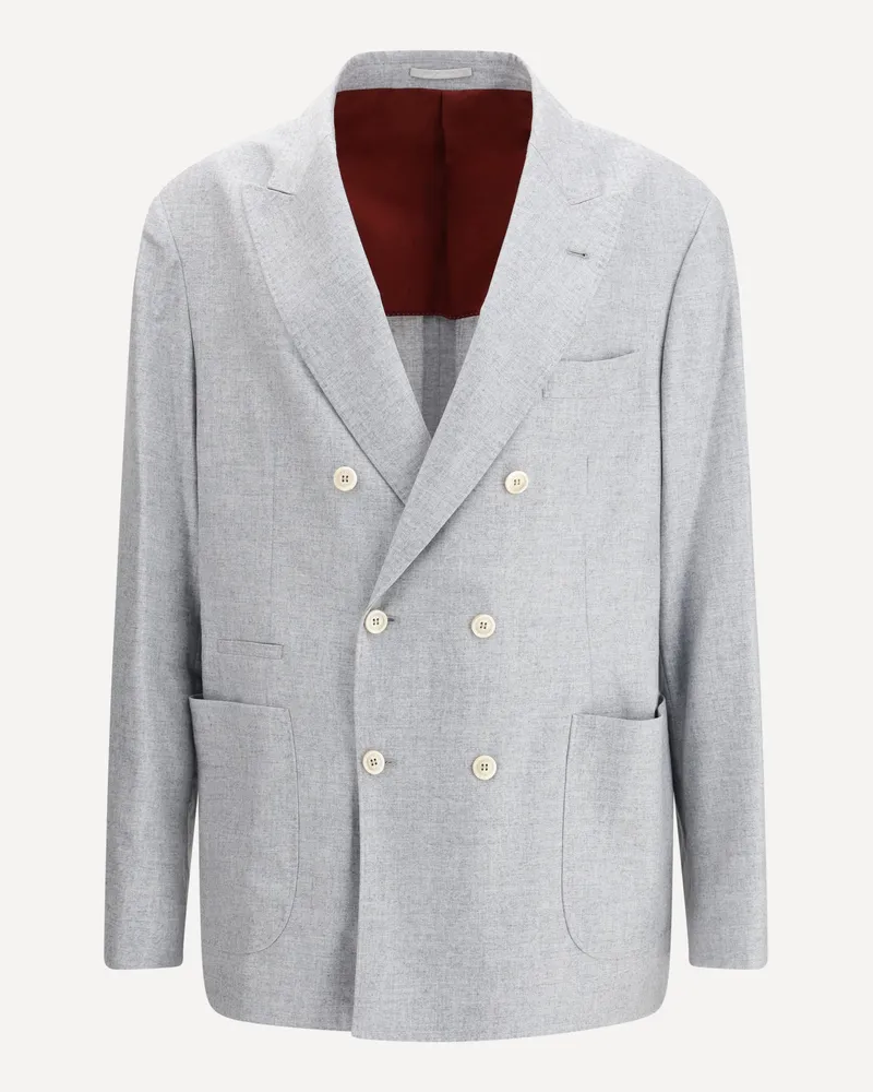 Brunello Cucinelli Deconstructed Blazer Male Grey