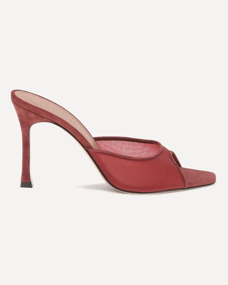 Amina Muaddi Alexa Sandals Female Red