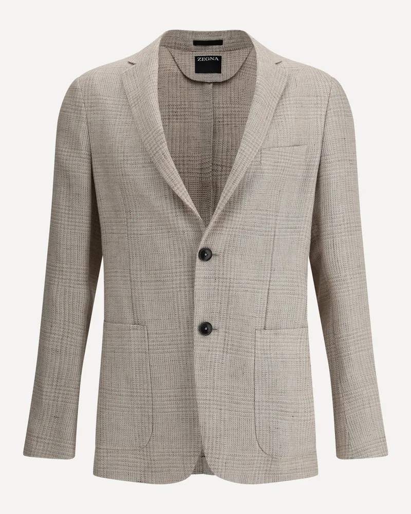 Ermenegildo Zegna Luxury Blazer Jacket Male Beige