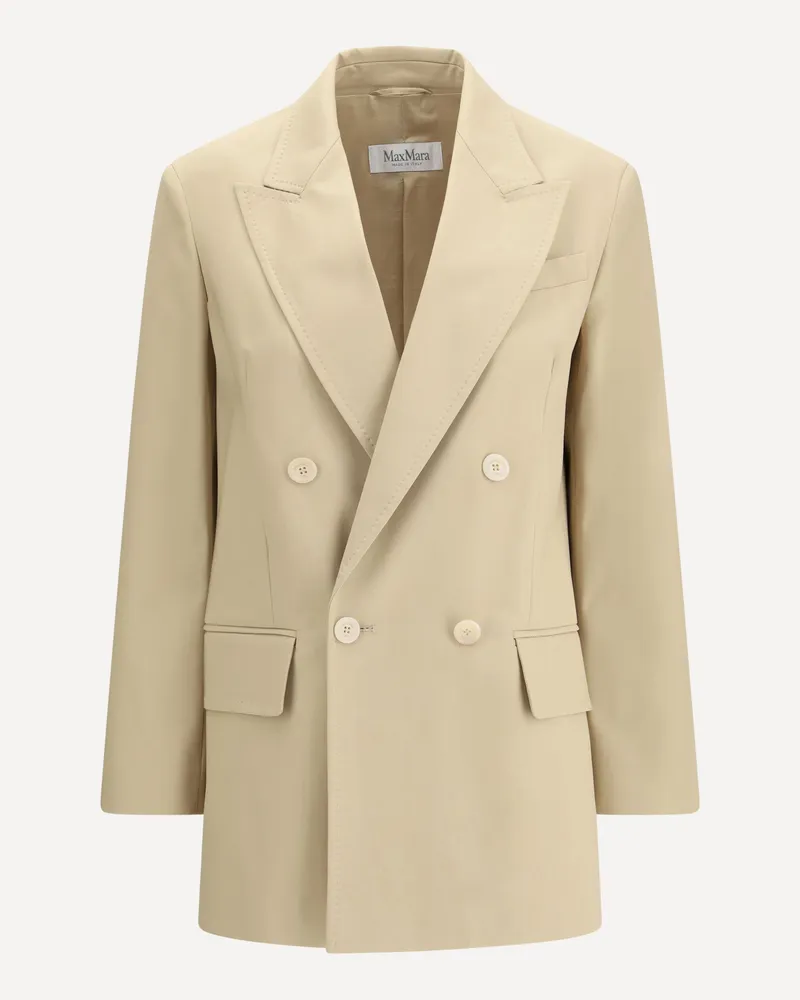 Max Mara Olimpia stretch canvas Jacket Female Beige