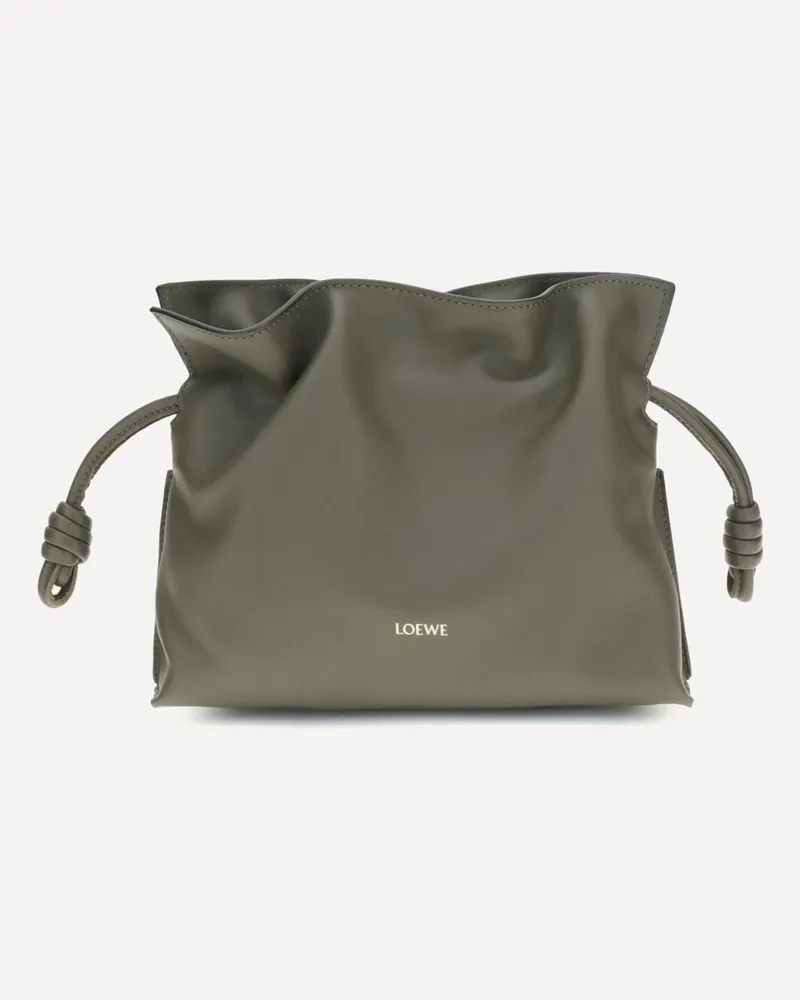 Loewe Flamenco Mini Clutch Bag Female Khaki