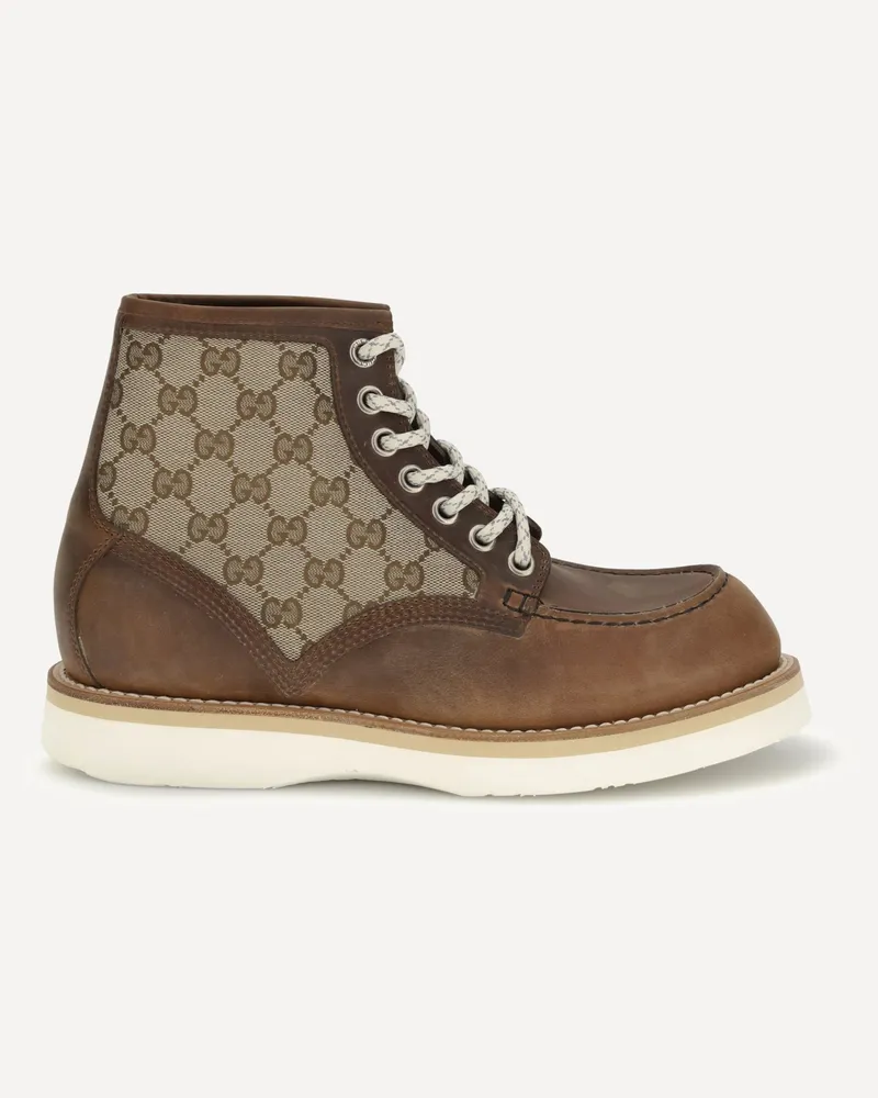 Gucci Lace-Up Boot Male Brown