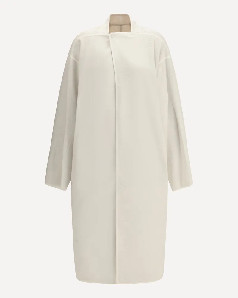 Rick Owens Camel hair Island Coat Female Cream