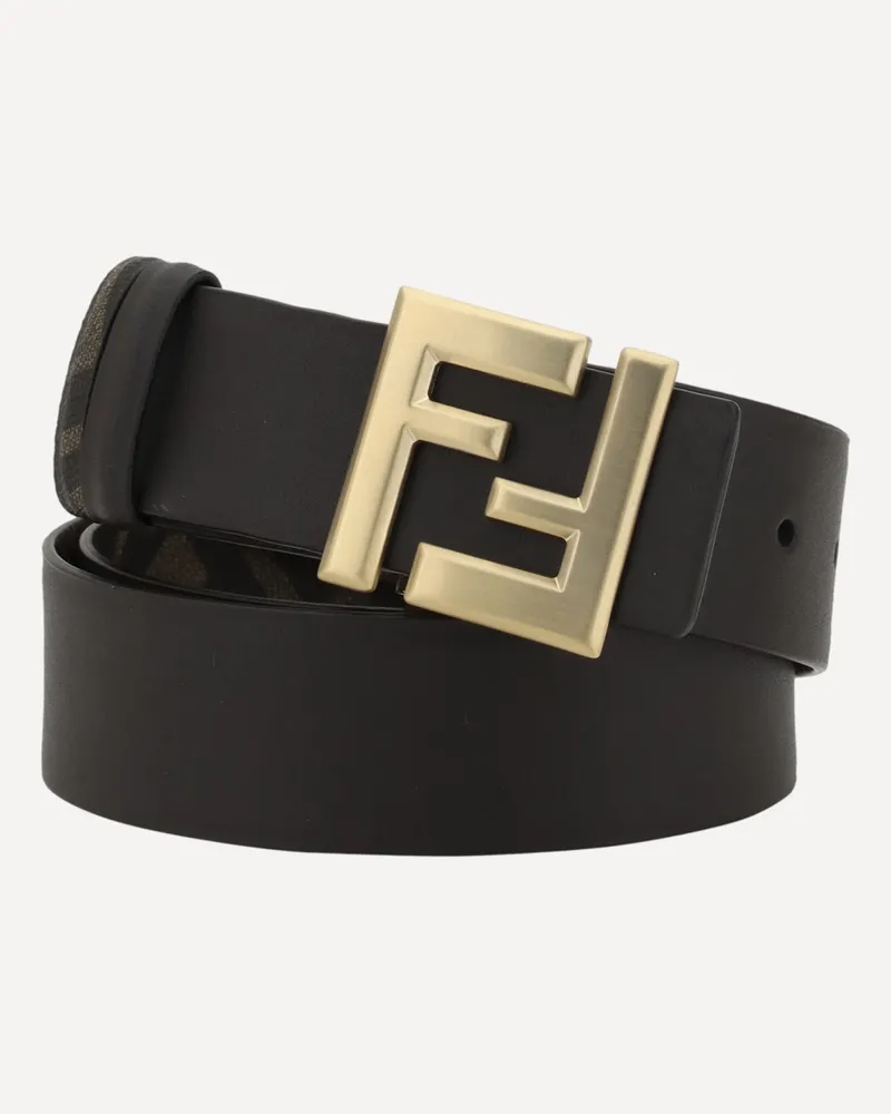 Fendi FF Logo reversible Belt Male Brown