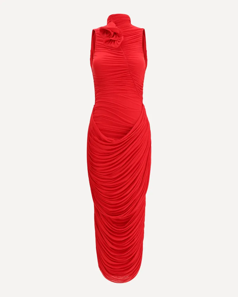 Magda Butrym High-neck draped maxi Dress Female Red
