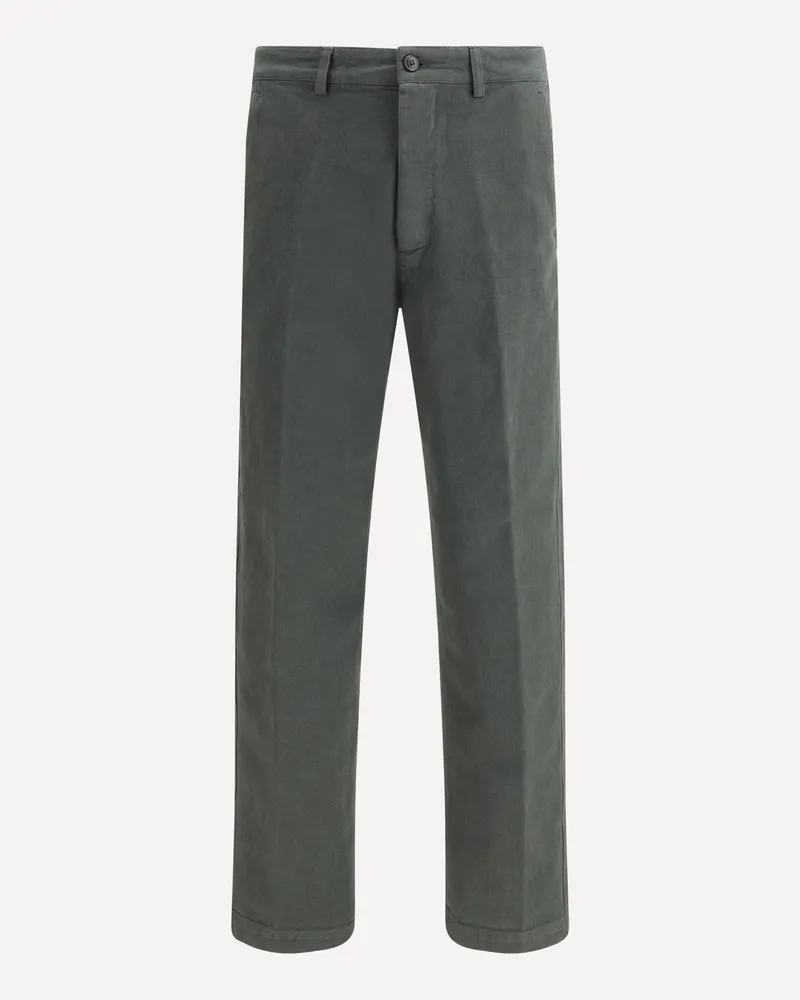 Dries van Noten Cotton Pants Male Grey