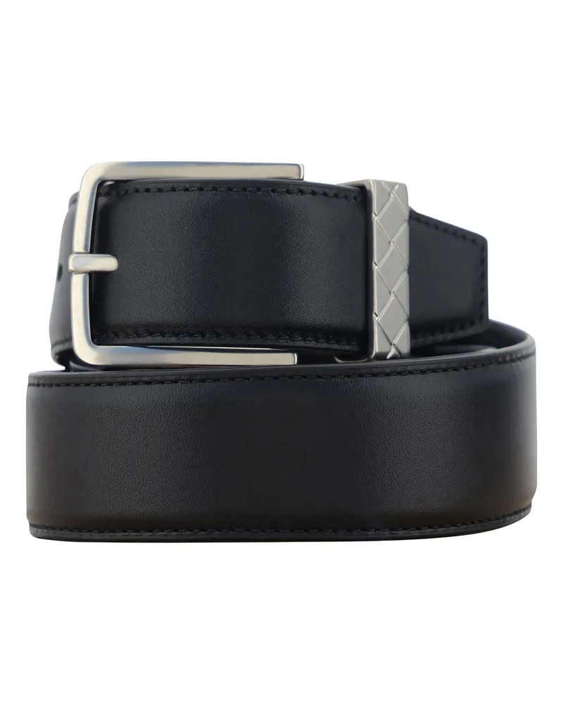 Bottega Veneta Belt Black-Silver