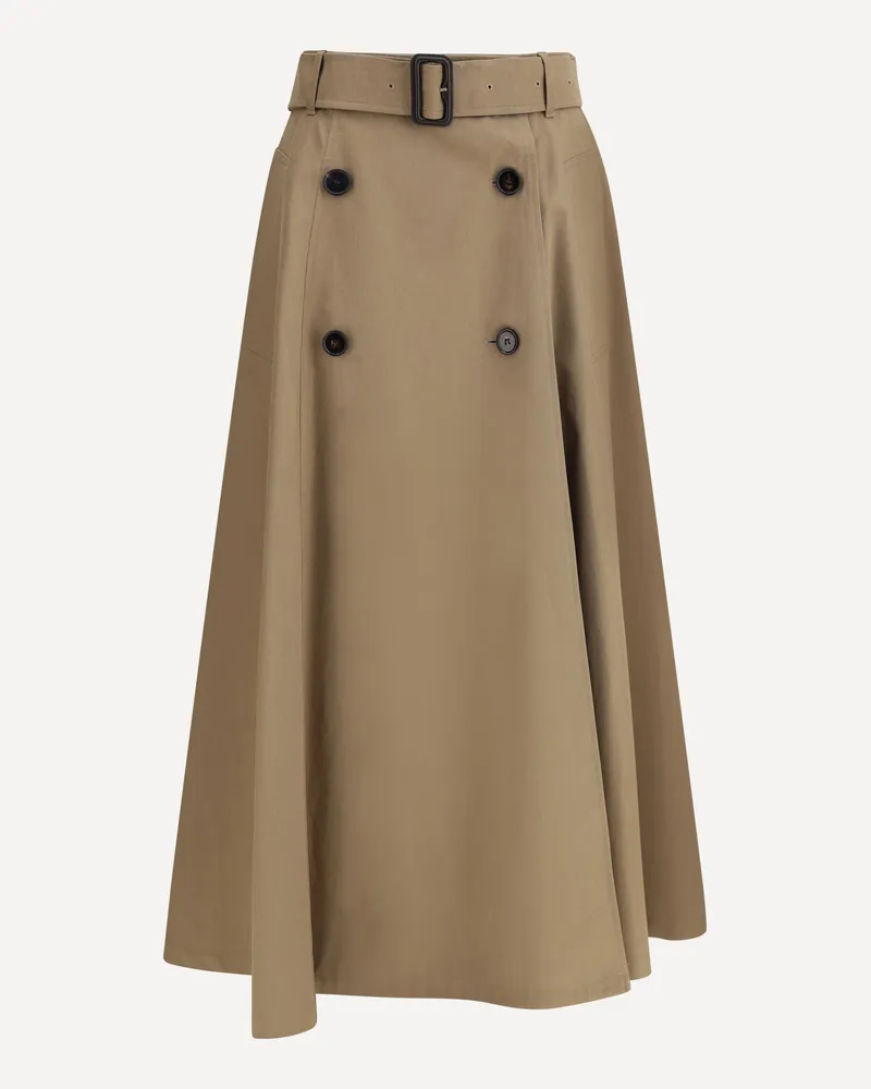 Burberry Trench Midi Skirt Female Brown