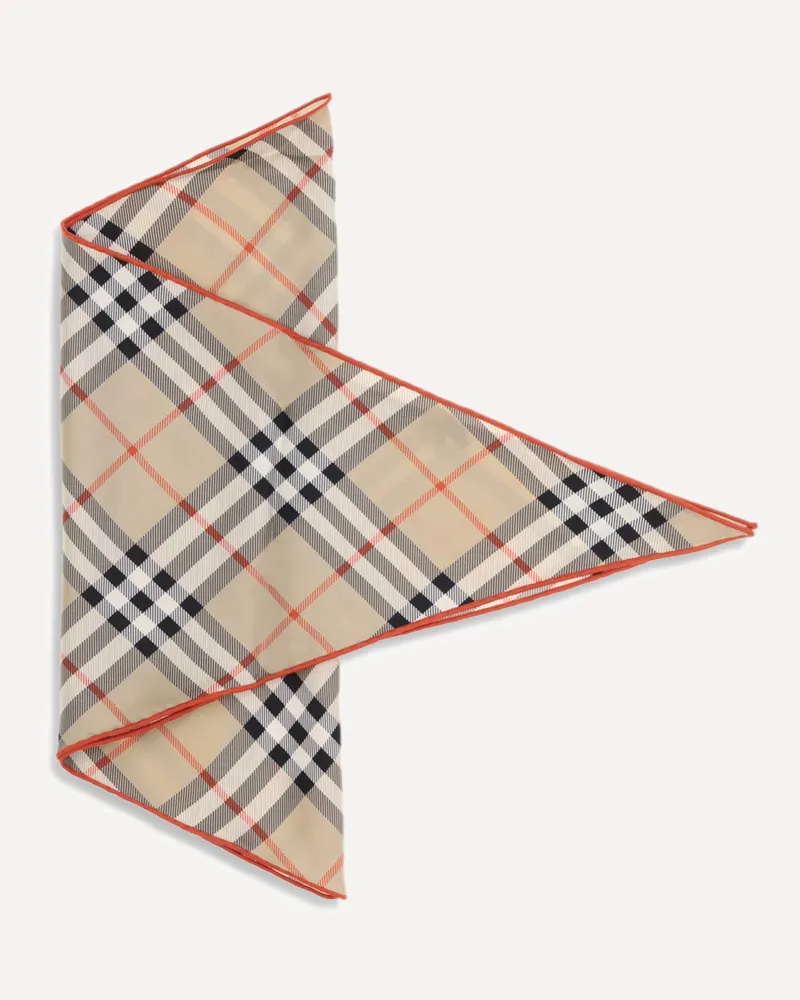 Burberry Silk Check Scarf Female Beige