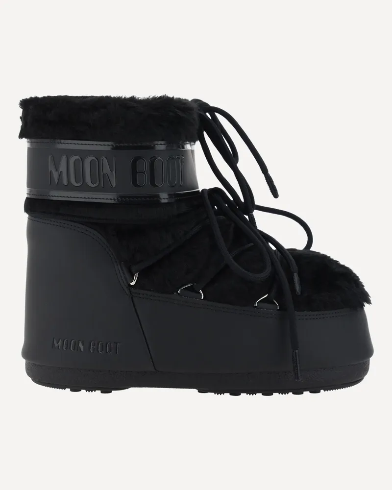 Moon Boot Icon Low Faux Fur Boots Female Black