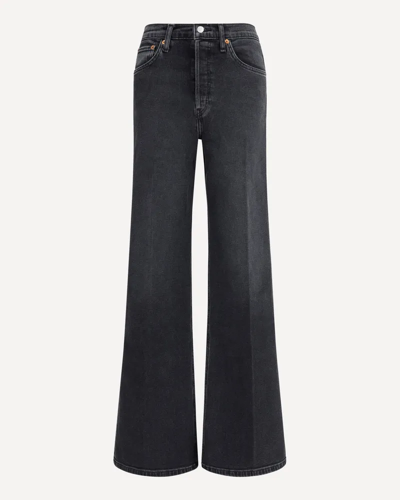 RE/DONE Wide leg Jeans Female Black