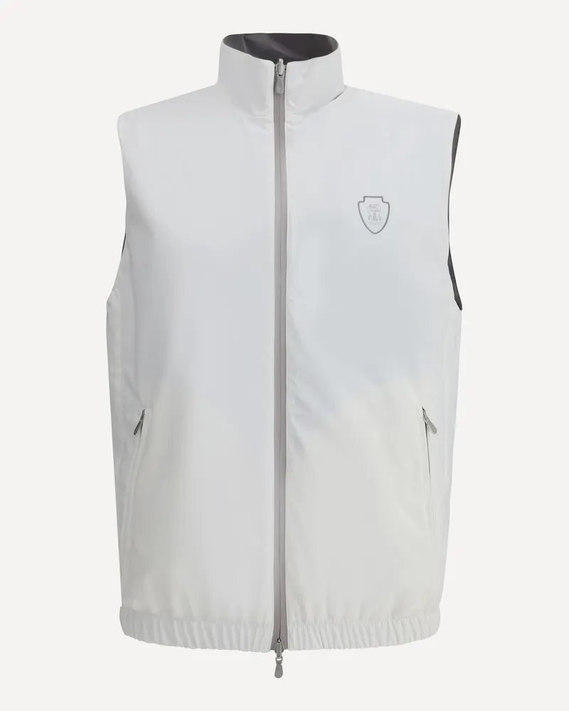 Brunello Cucinelli Waterproof reversible Vest Male White