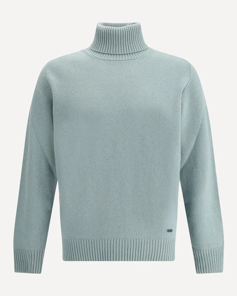 Brooksfield Virgin wool turtleneck Sweater Male Green