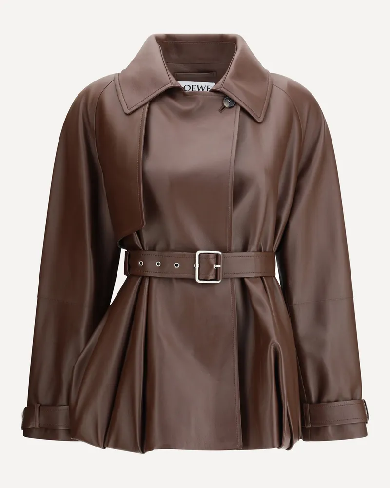 Loewe Lightweight lambskin Jacket Female Brown