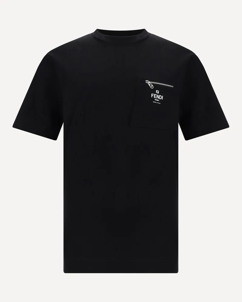 Fendi T-shirt with pocket Male Black