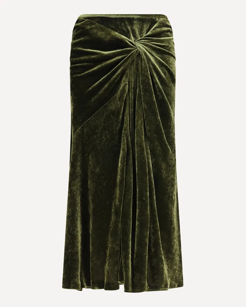 Dries van Noten Midi draped Skirt Female Green