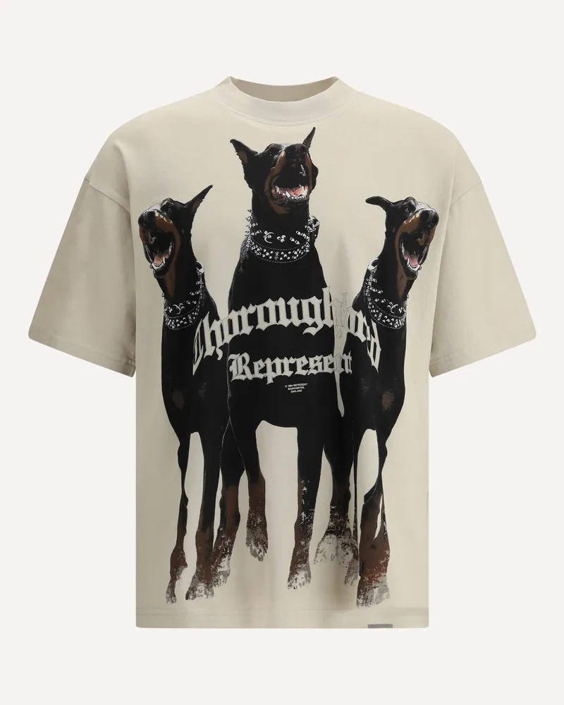 REPRESENT Maxi print T-Shirt Male Beige