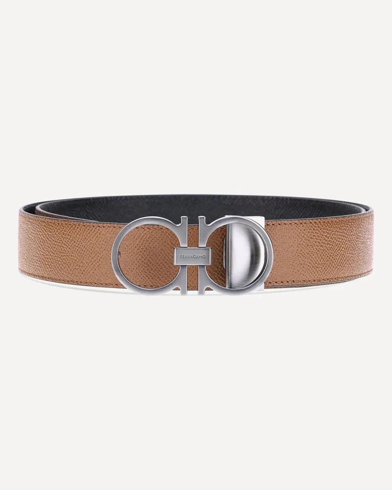 Ferragamo Gancini reversible Belt Male Brown
