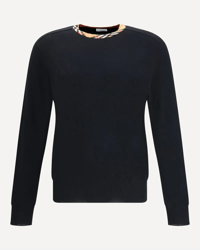 Burberry Lightweight Wool Sweater Male Black