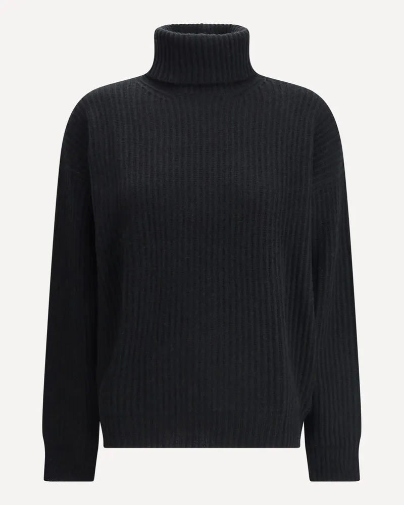 Madeleine Thompson Oversized Turtleneck Sweater Female Black