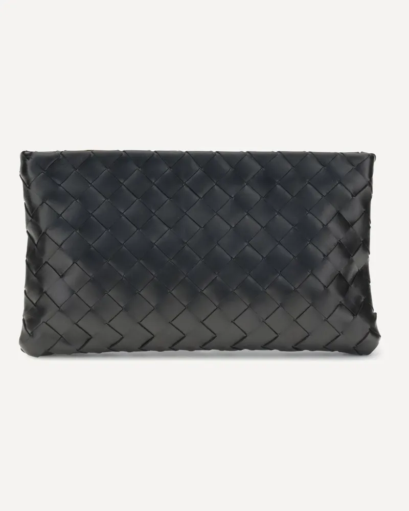 Bottega Veneta Iconic intrecciato Pouch Bag Female Black