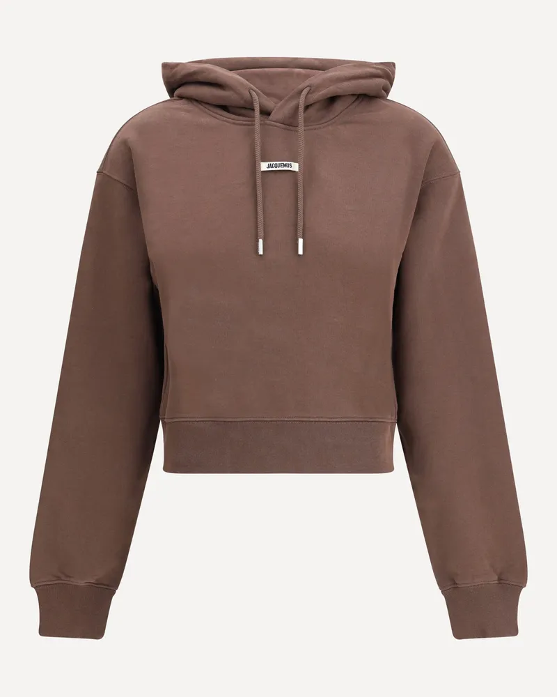 Jacquemus Logoed Hoodie Female Brown