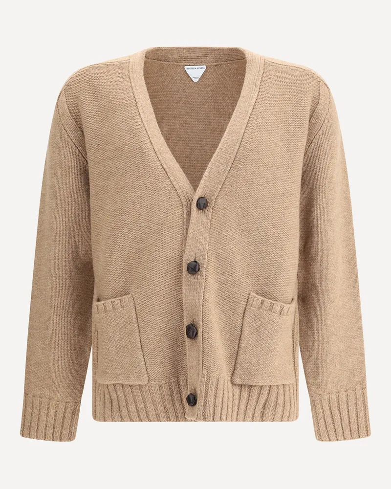 Bottega Veneta Wool Cardigan Male Brown