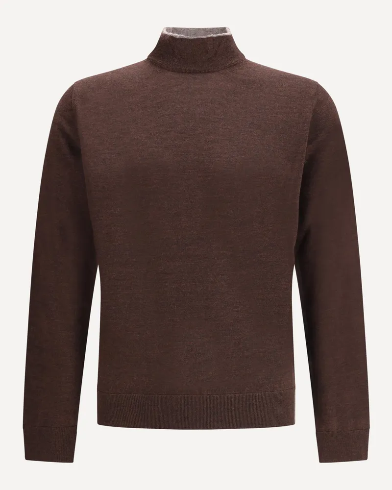 CRUNA Turtleneck Sweate Male Brown