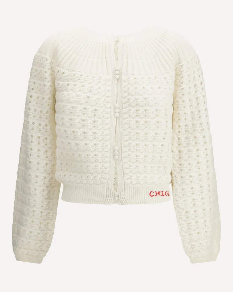 Chloé Buttoned-up Cardigan Female Cream