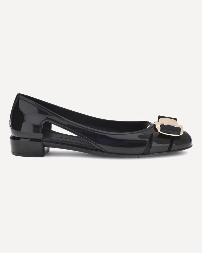 Ferragamo Rubber Ballerina Female Black