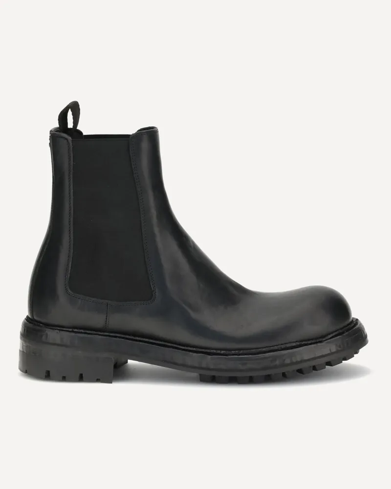 Dolce & Gabbana Ankle Boots Male Black