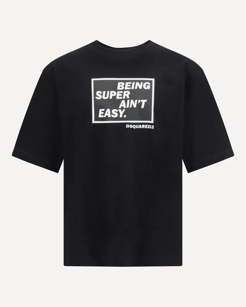 Dsquared2 Print T-Shirt Male Black