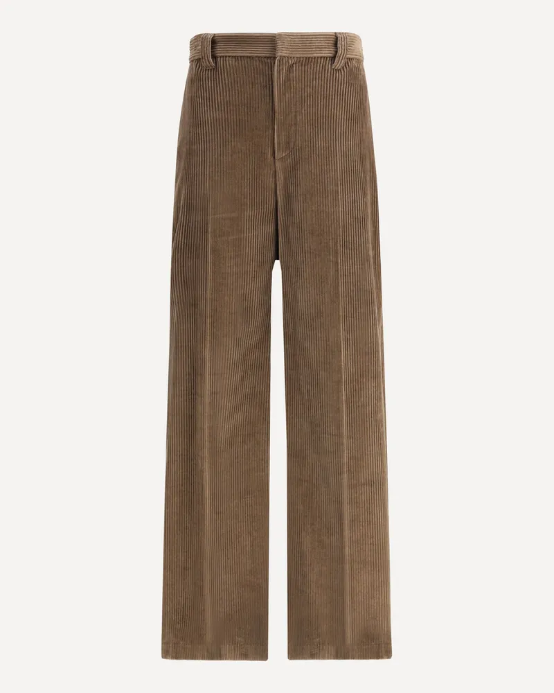 Brunello Cucinelli Velvet Pants Female Brown