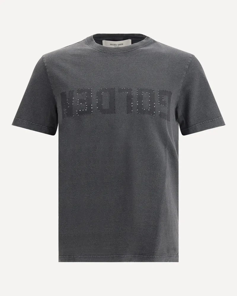 Golden Goose Logoed T-Shirt Male Grey