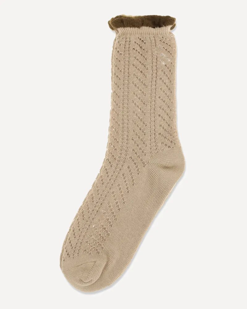 forte_forte FORTE_FORTE Perforated design Socks Female Beige