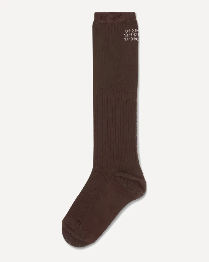 Maison Margiela Stretch viscose blend Socks Female Brown