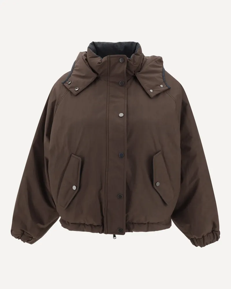 Brunello Cucinelli Padded Down Jacket Female Brown