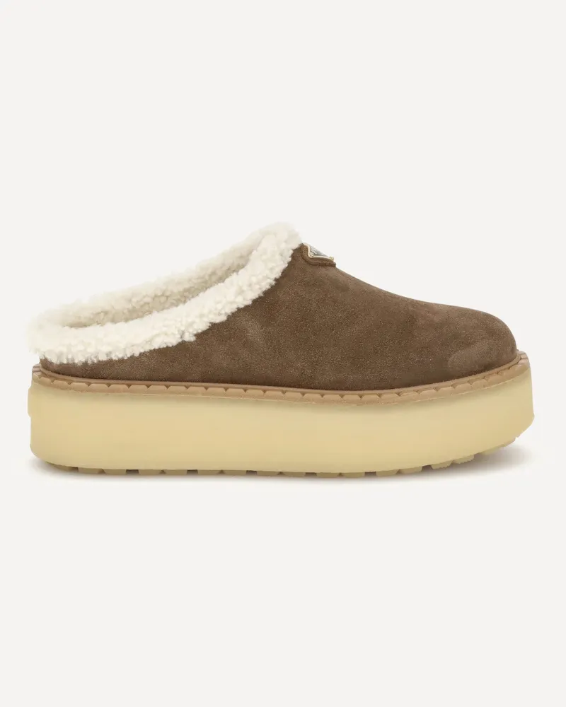 Prada Platform Mules Female Brown