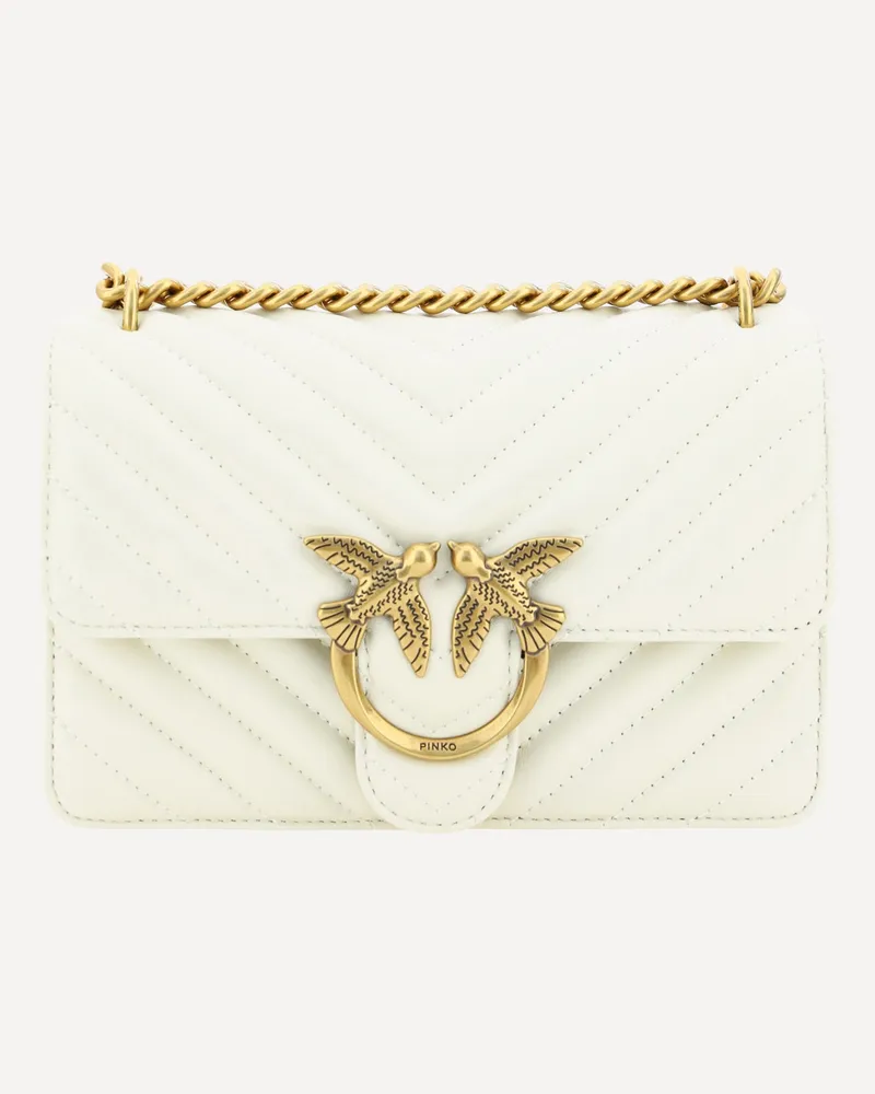 Pinko Mini Love Shoulder Bag Female White
