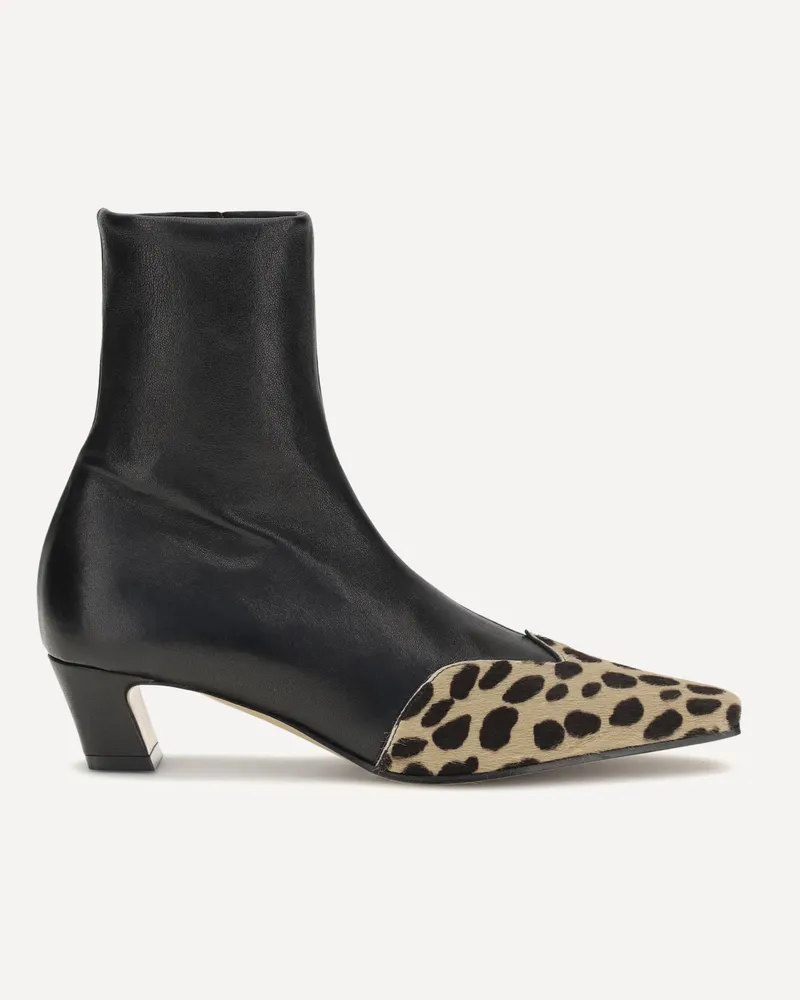 KHAITE Nevada Stretch Ankle Boots Female Black