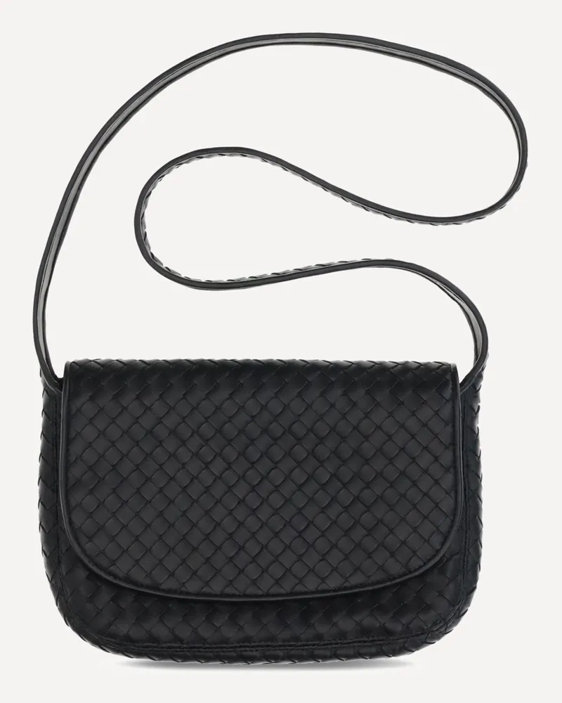 Bottega Veneta Woven leather Shoulder Bag Male Black