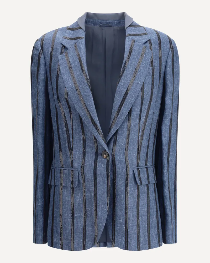 Brunello Cucinelli Blazer Jacket Female Blue