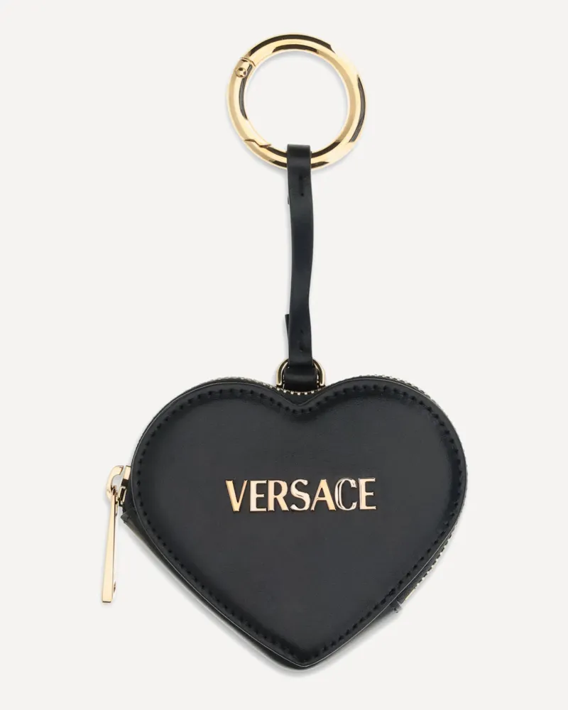 Versace Zip Coin Purse Female Black