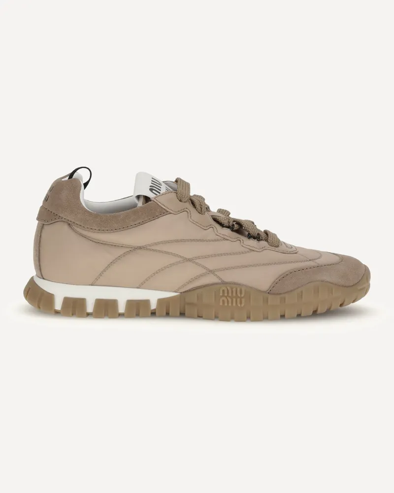 Miu Miu Tyre Sneakers Female Brown