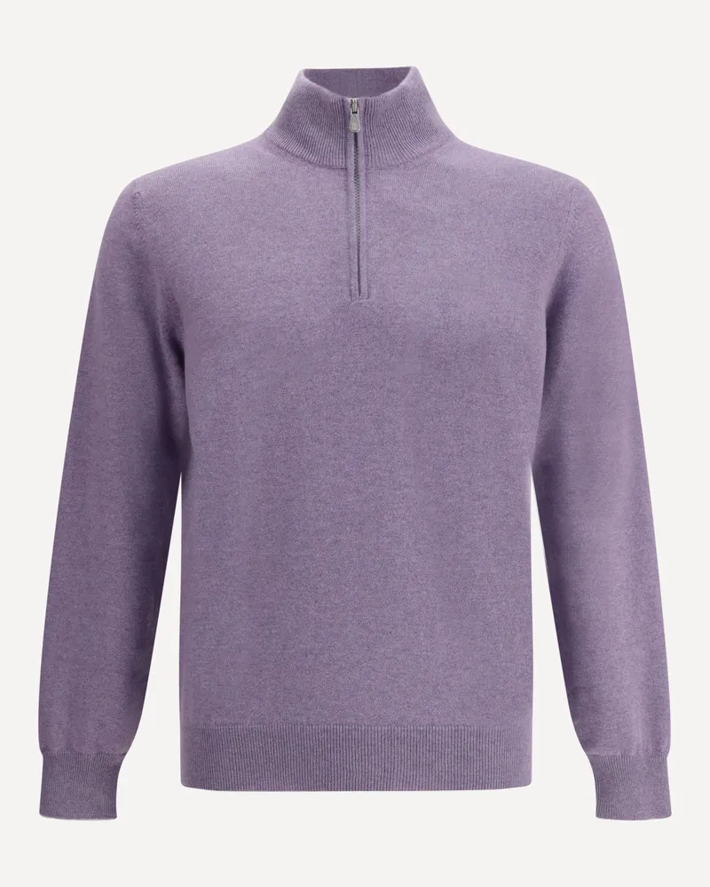 Brunello Cucinelli Cashmere Sweater Male Purple